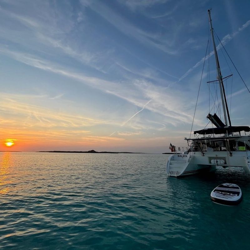 Couché de soleil aux Caraïbes